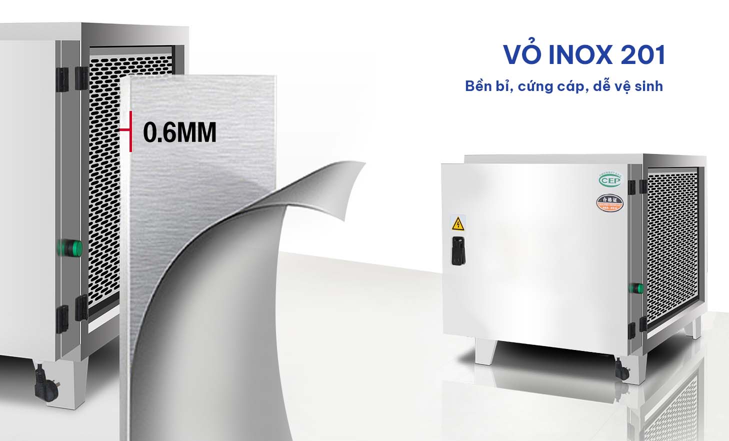 Máy lọc tĩnh điện xử lý khí thải Dr.Ozone F-10000 - Lưu lượng xử lý : 10000 m3/h - Hàng chính hãng