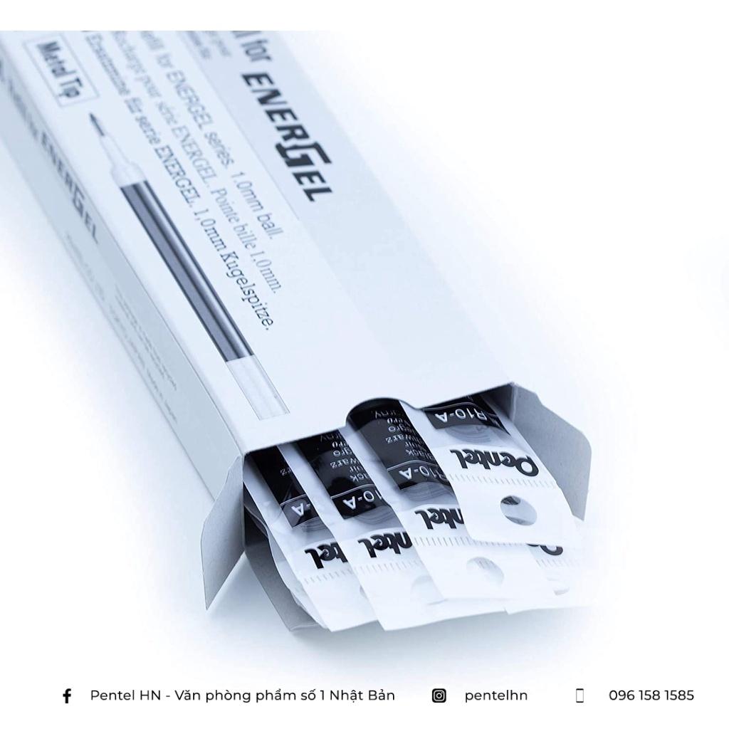 Ruột Bút Bi Nước Pentel LR10 Ngòi 1.0mm | Ngòi Bút Pentel Energel Chính Hãng | 3 Màu Mực Xanh/ Đen/ Đỏ |Siêu Nhanh Khô |