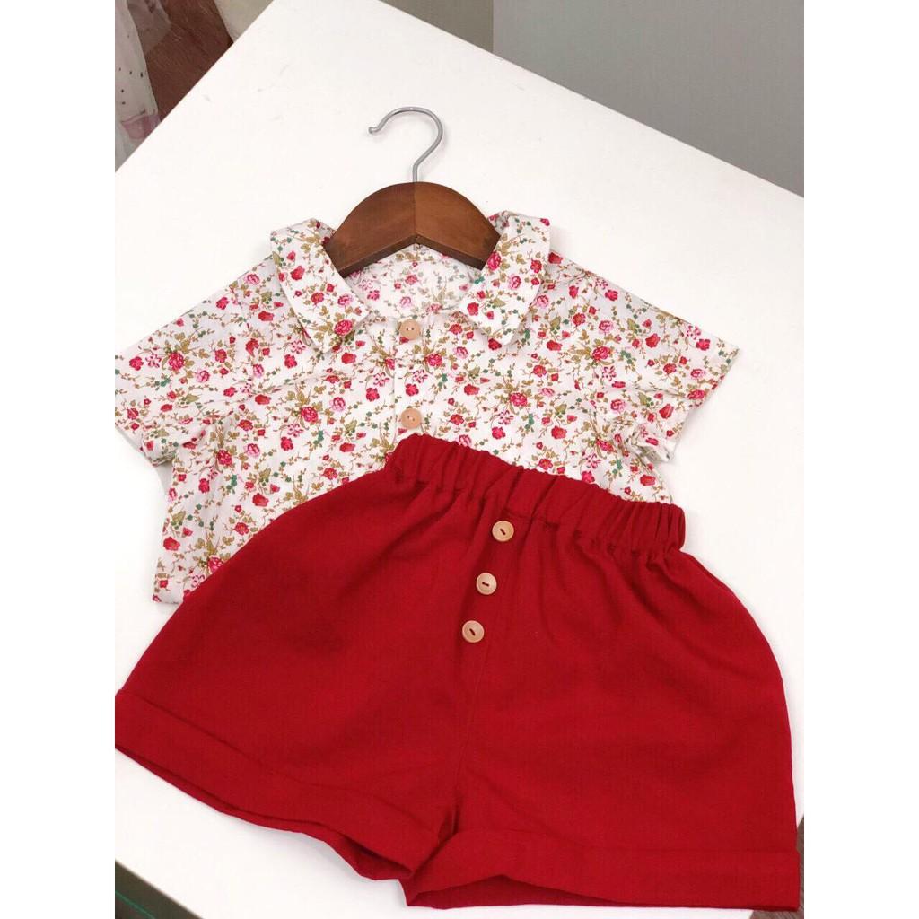 Sét thô hoa siêu xinh cho bé