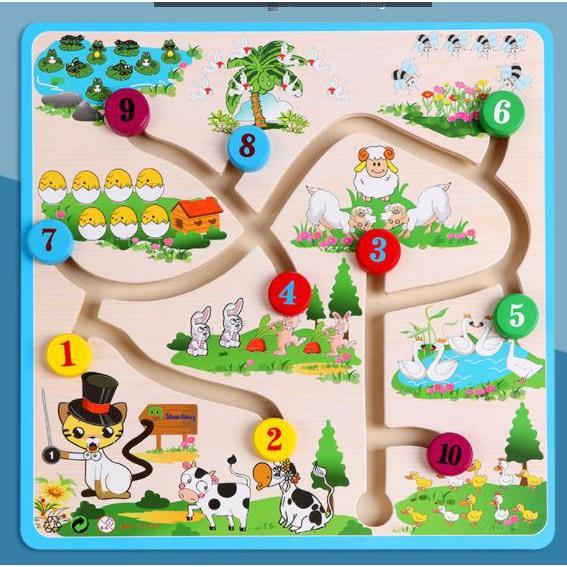 Bảng 10 Chữ Số Kéo Zic Zac - Đồ Chơi Thông Minh