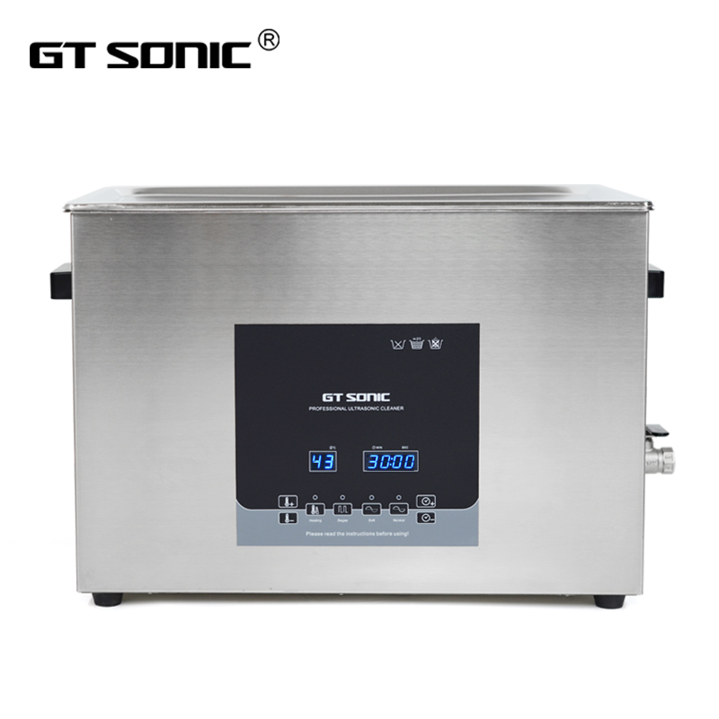 Máy rửa siêu âm Gtsonic-D20, 30 lít với 3 chế độ siêu âm, có gia nhiệt và thời gian tăng hiệu quả làm sạch mọi ngóc ngách của sản phẩm.
