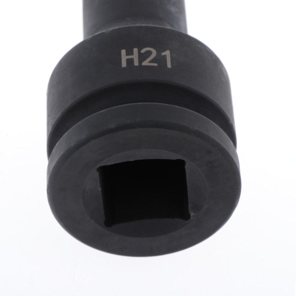 3/4 Inch Sâu Dài Tác Động Ổ Cắm Bit Trục Hạt Ổ Cắm Allen Driver Dụng Cụ 21 Mm