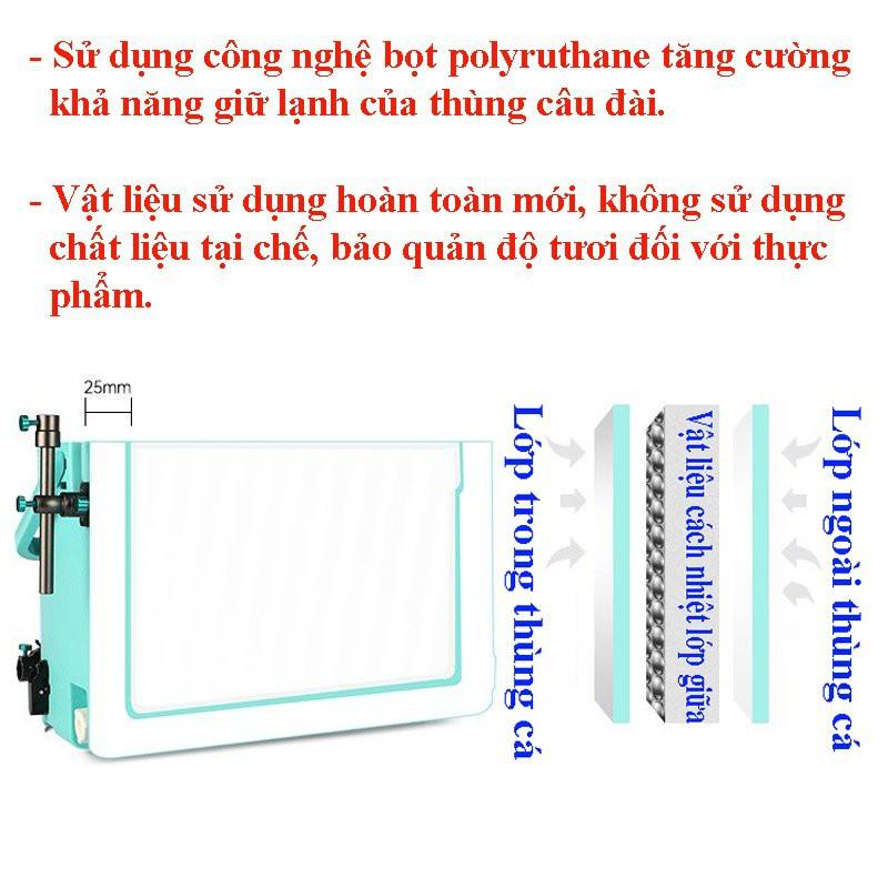 Thùng Câu Đài BENNUO A8 Thể Tích 28L thiết kế chân ghế địa hình giải quyết mọi địa hình khi đi du lịch, câu cá A8