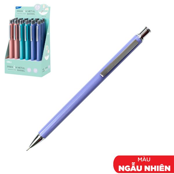 Bút Chì Bấm Kim Loại 0.5 mm - Deli EU501-05 (Màu Thân Bút Giao Ngẫu Nhiên)