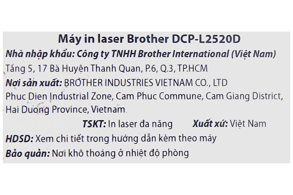 Máy In Laser Trắng Đen Brother đa năng In scan copy DCP-L2520D- Hàng chính hãng