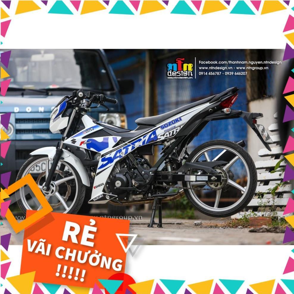 Tem Rời Raider FI Mẫu Movistar Trắng Xanh