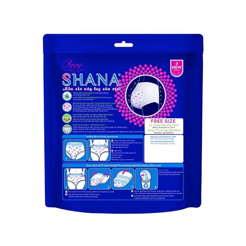 Mua 4 tặng 2 Băng vệ sinh Quần Shana Freesize Siêu mềm Siêu thấm