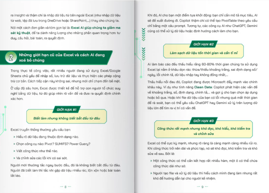 Sách - Excel AI Thực Chiến X3 Tốc Độ - Nhàn Hơn - Thông Minh Hơn