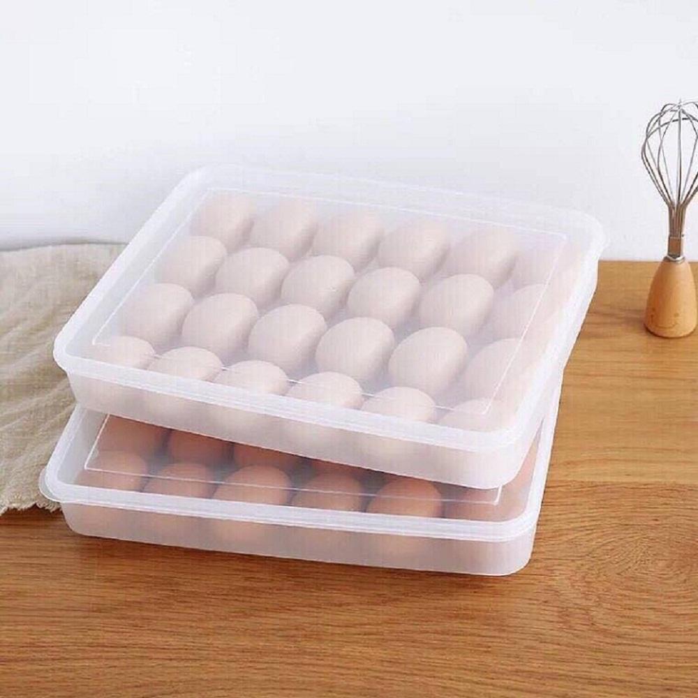 Hộp đựng trứng 24 quả tiện dụng Khay trứng 1 tầng nhựa  cao cấp - Hàng Chất Lượng