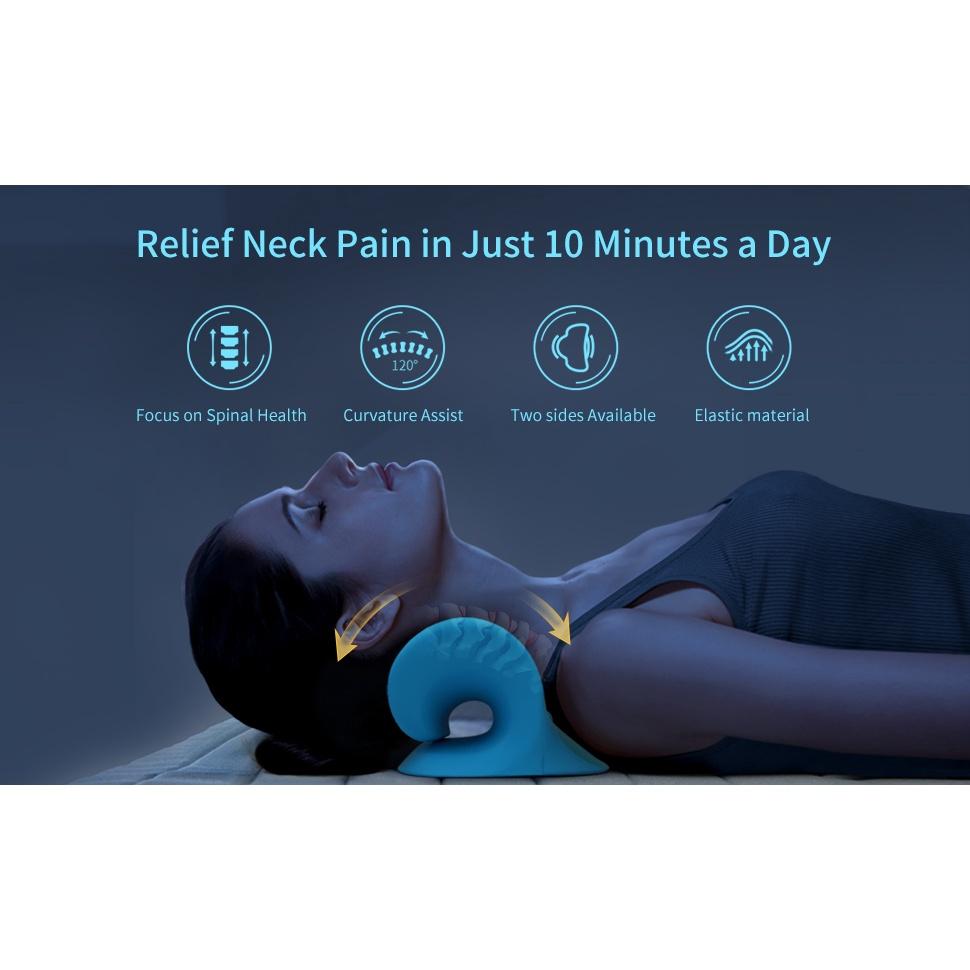 Neck Shoulder Relaxation Massage Pillow Cervical Spine Alignment Protection Pain Relief Relaxer Tool Neck Shoulder Stretcher