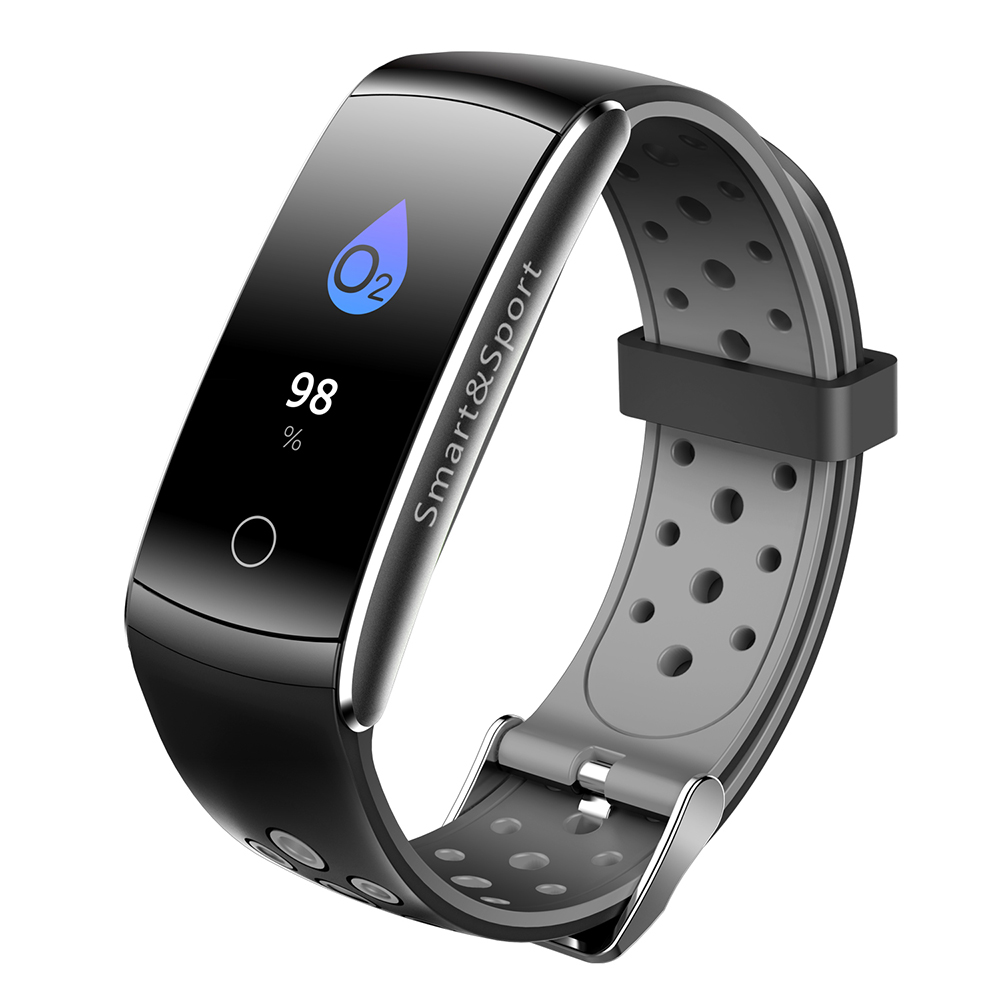 Vòng đeo tay thông minh chống thấm nước dây đeo silicon chống nước chống bụi theo dõi sức khỏe màng hình hiển thị 3D