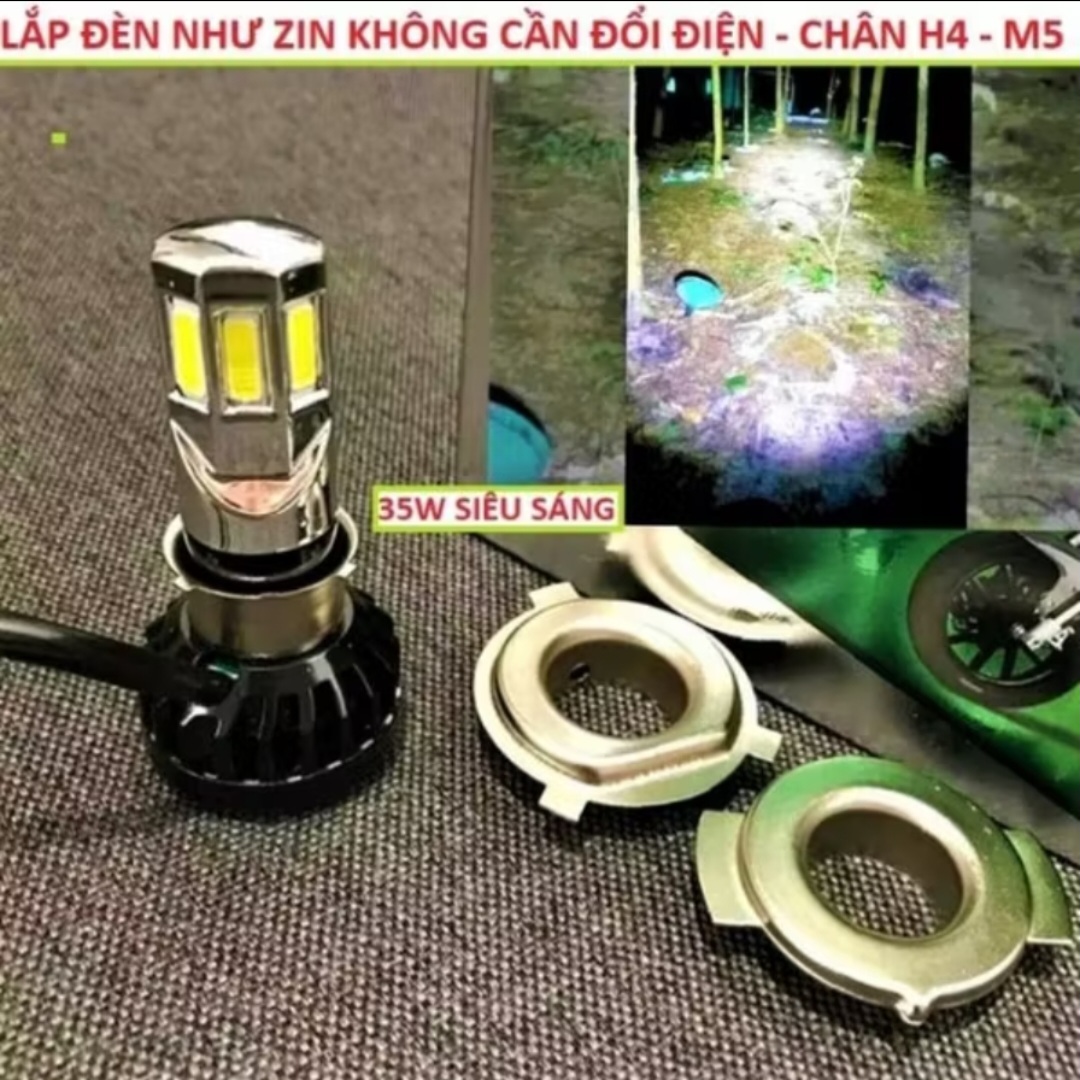 ĐÈN PHA LED 6 TIM SIÊU SÁNG LẮP XE MÁY ÔTÔ MẪU MỚI CHẤT LƯỢNG