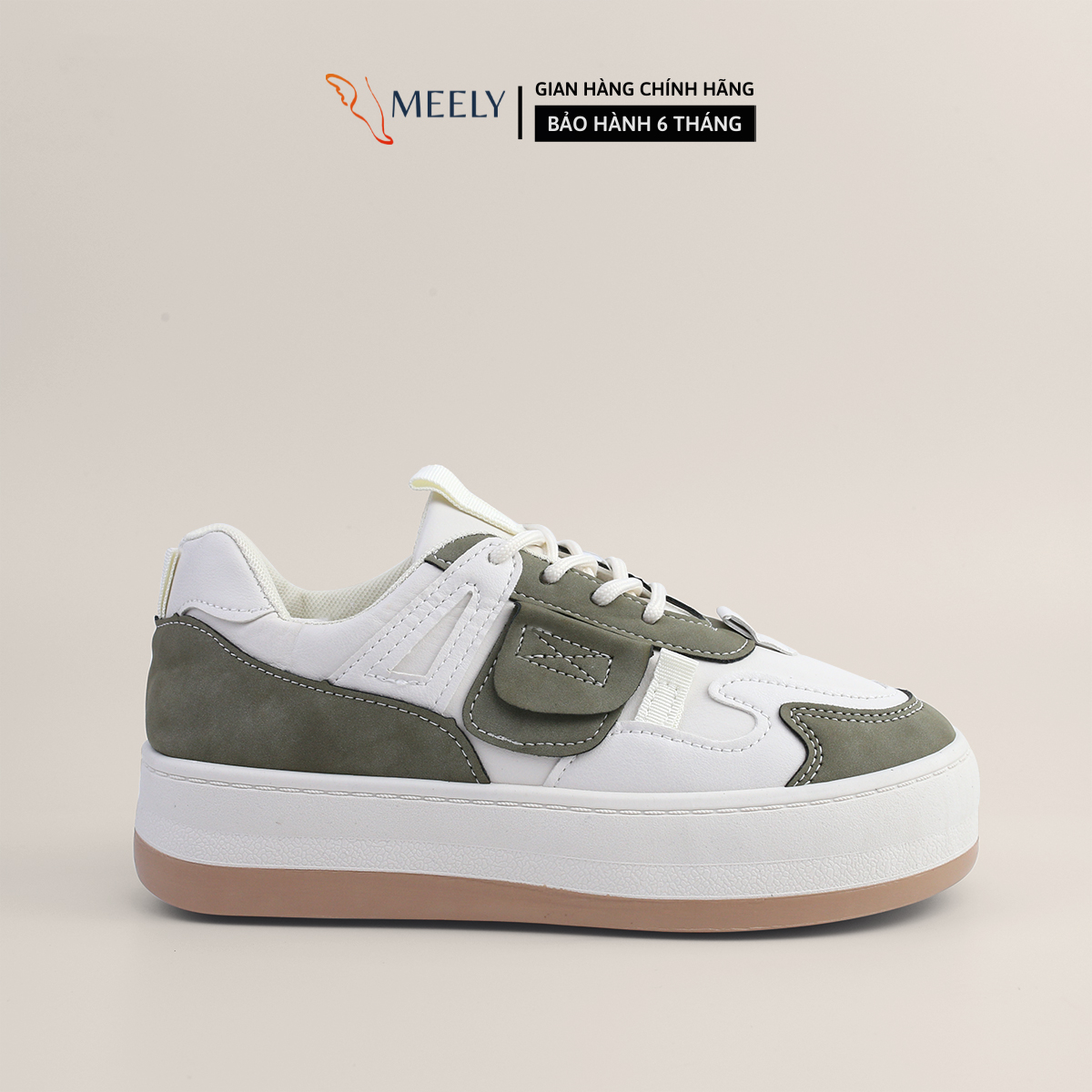 Giày Sneaker Nữ Đế Bằng MEELY, Thể Thao Siêu Nhẹ Đẹp Hot Trend Phù Hợp Với Học Sinh,Sinh Viên - C21