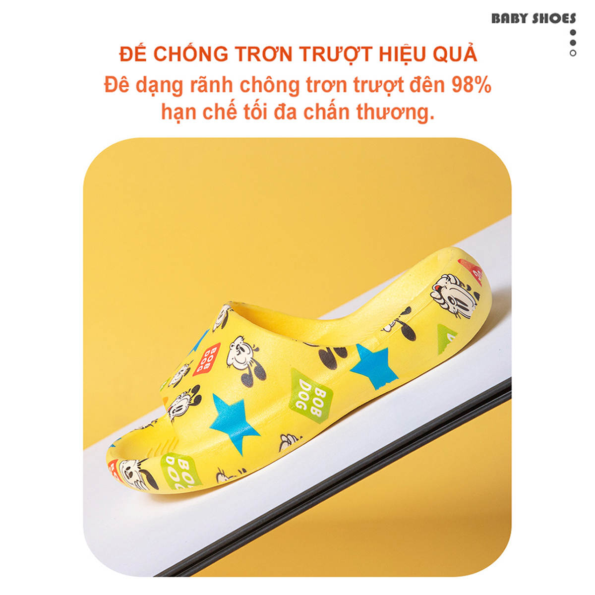 Dép Trẻ Em BobDog 2121B2 Siêu Mềm Siêu Nhẹ Chống Trơn Trượt Cho Bé Trai Bé Gái - 5 Màu In Hình Ngộ Nghĩnh