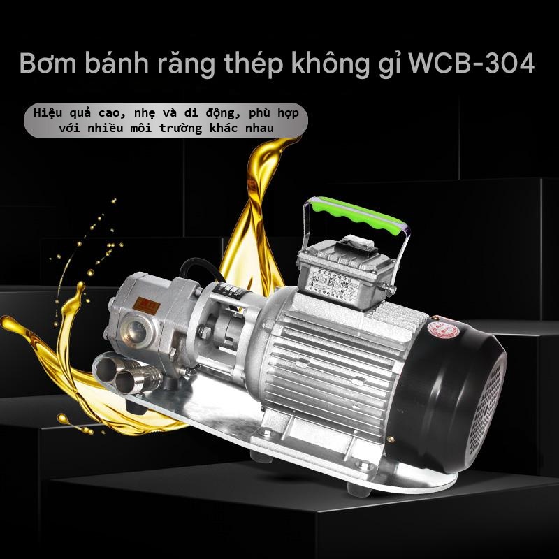 Bơm Bánh Răng Inox 304 WCB – Ngoại Khớp, Bền Bỉ &amp; Chịu Hóa Chất