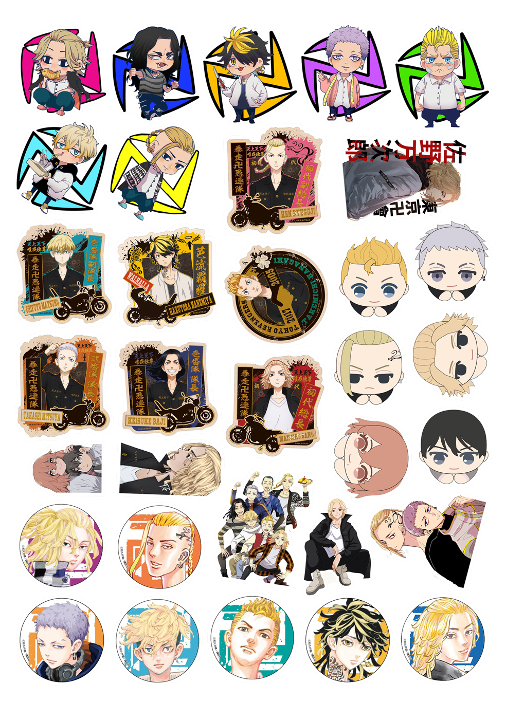 Sticker Tokyo Revengers set 95 cái