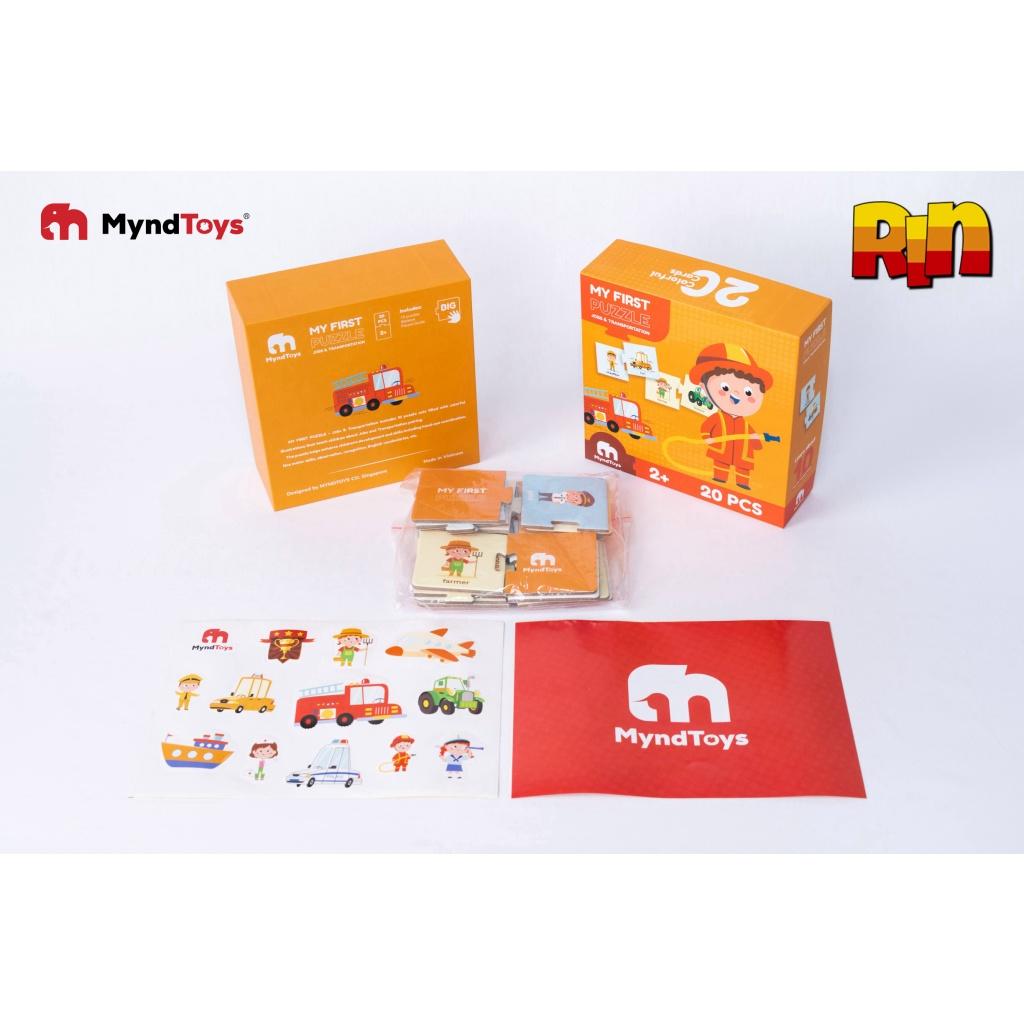 Đồ chơi ghép thẻ Myndtoys dành cho bé từ 2 tuổi, giúp bé tăng khả năng ghi nhớ, linh hoạt kỹ năng phối hợp tay và mắt -