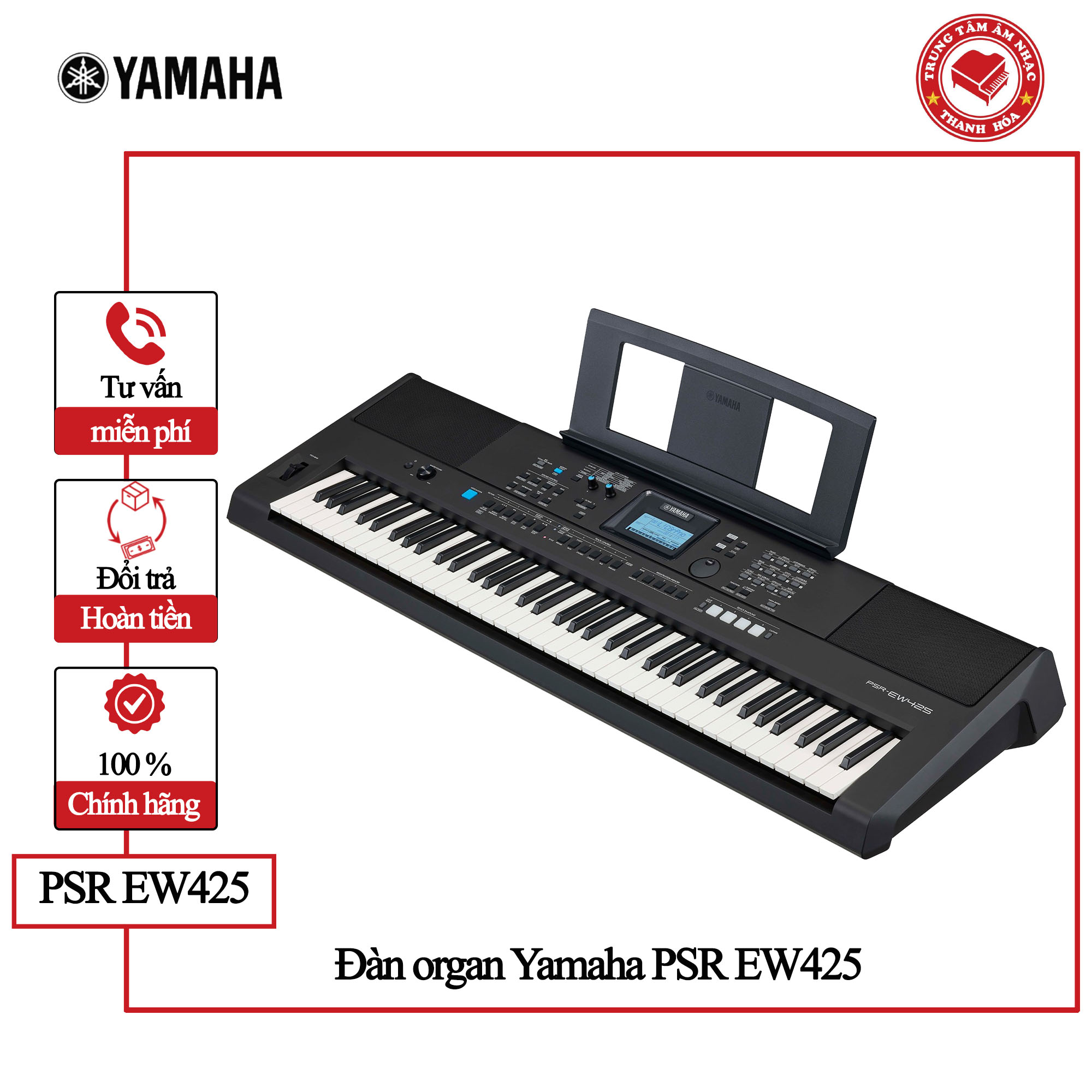 Đàn Organ Yamaha PSR EW425 - Keyboard 76 phím Yamaha EW425 || Hàng chính hãng