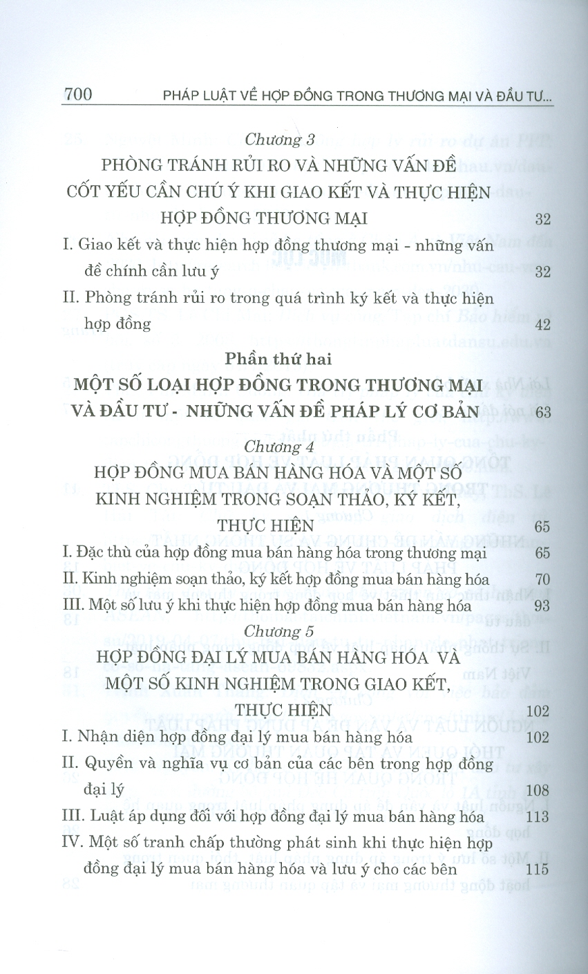 PHÁP LUẬT VỀ HỢP ĐỒNG TRONG THƯƠNG MẠI VÀ ĐẦU TƯ - Những Vấn Đề Pháp Lý Cơ Bản (Sách chuyên khảo) (Xuất bản lần thứ tư có sửa chữa, bổ sung)