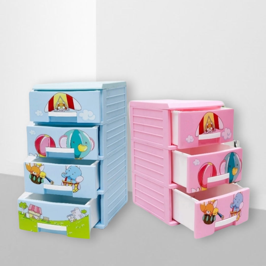 Tủ Nhựa Đựng Tài Liệu/ Đựng Đồ Dùng/ Quần Áo Em Bé Đa Chức Năng Cao Cấp 3/4 Tầng