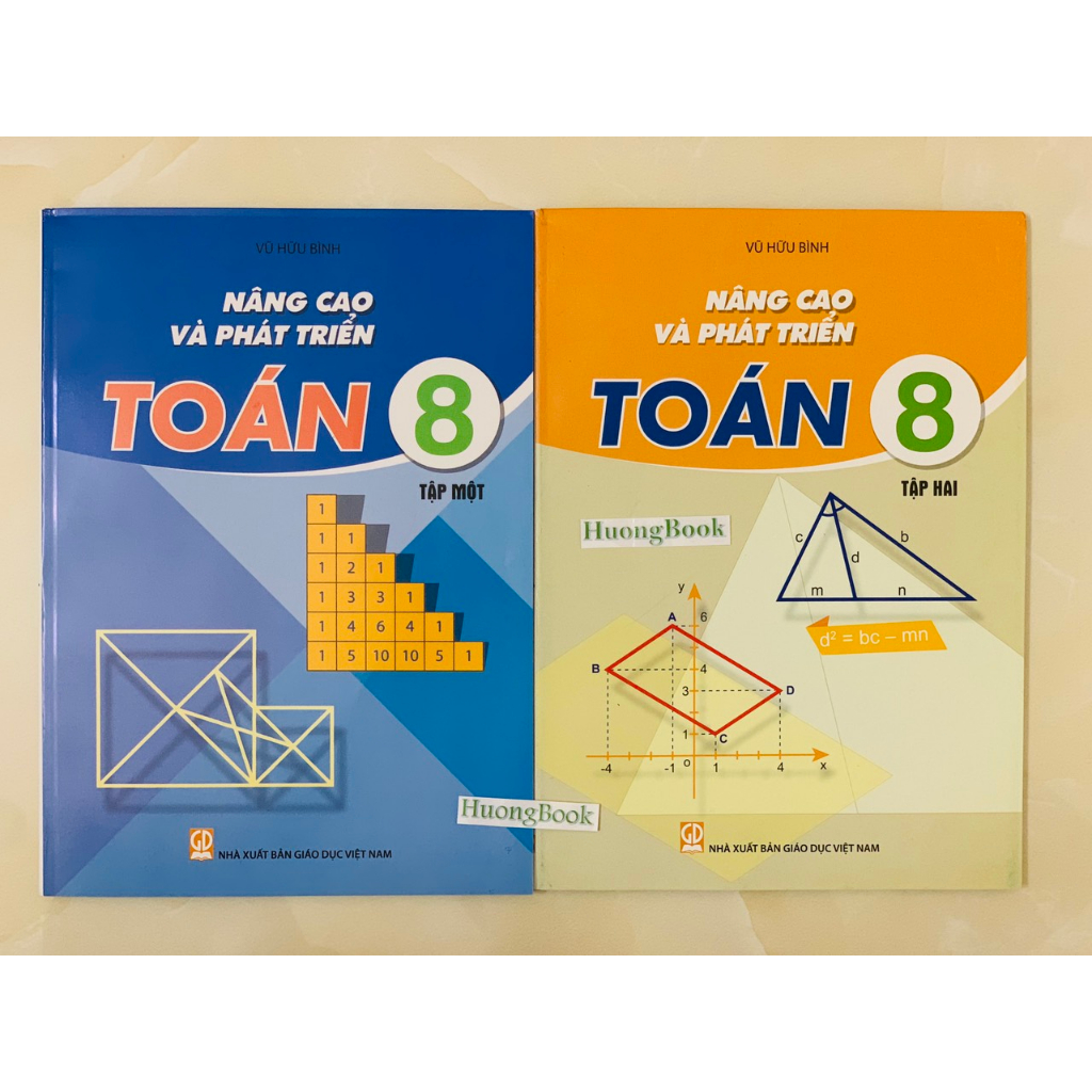 Sách - Combo Nâng Cao Và Phát triển Toán Lớp 8 - tập 1+ 2 ( mới nhất 2023 )