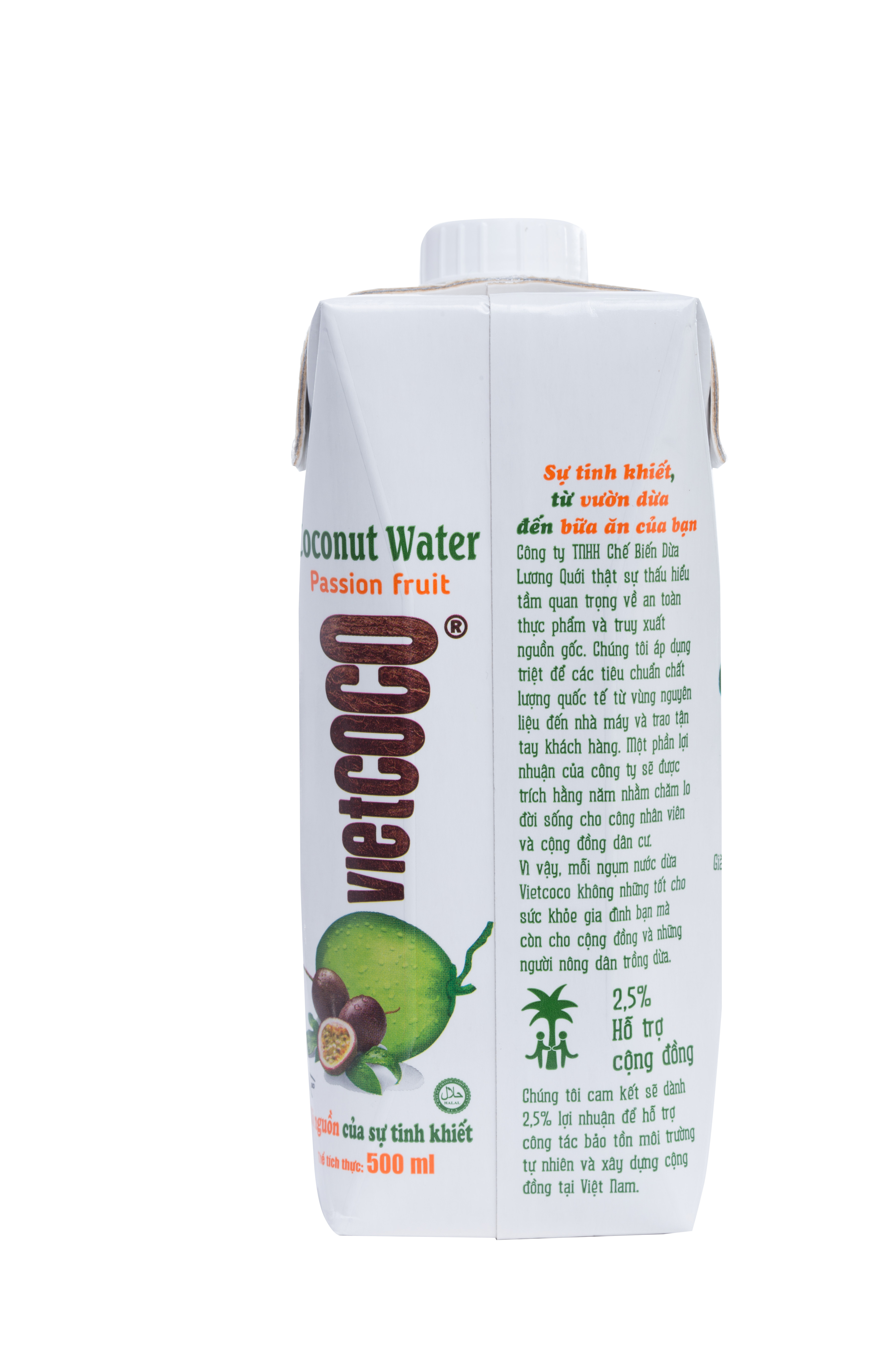Nước dừa chanh dây Vietcoco 330ML