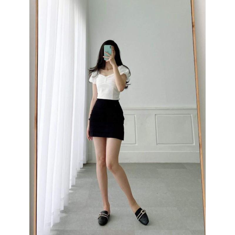 Áo WONDERHOUSE nơ chéo ngực
