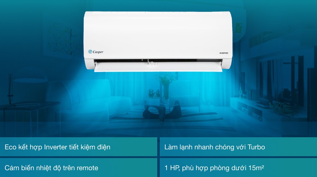 Máy lạnh Casper Inverter 1 HP IC-09TL32- Hàng Chính Hãng.