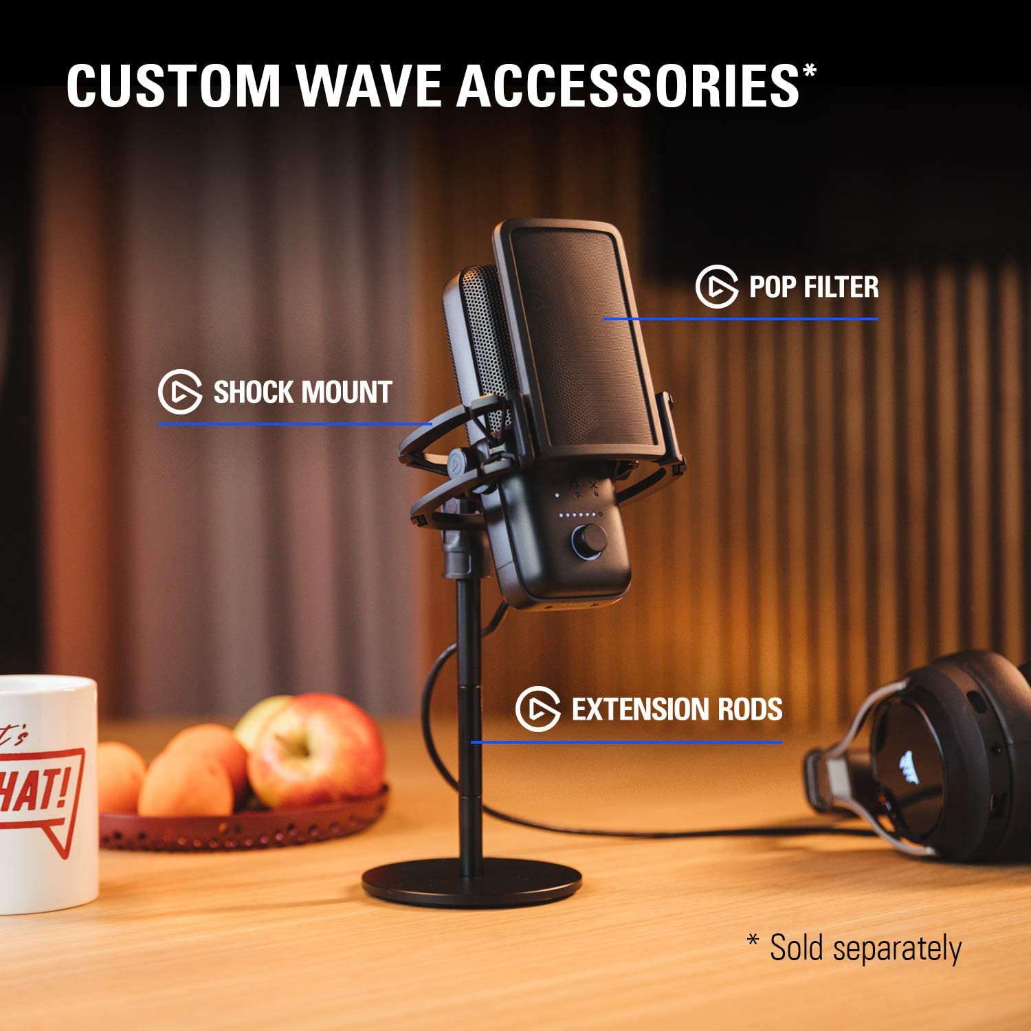 Thiết Bị Streaming Elgato Microphone Wave 3 - Hàng Chính Hãng