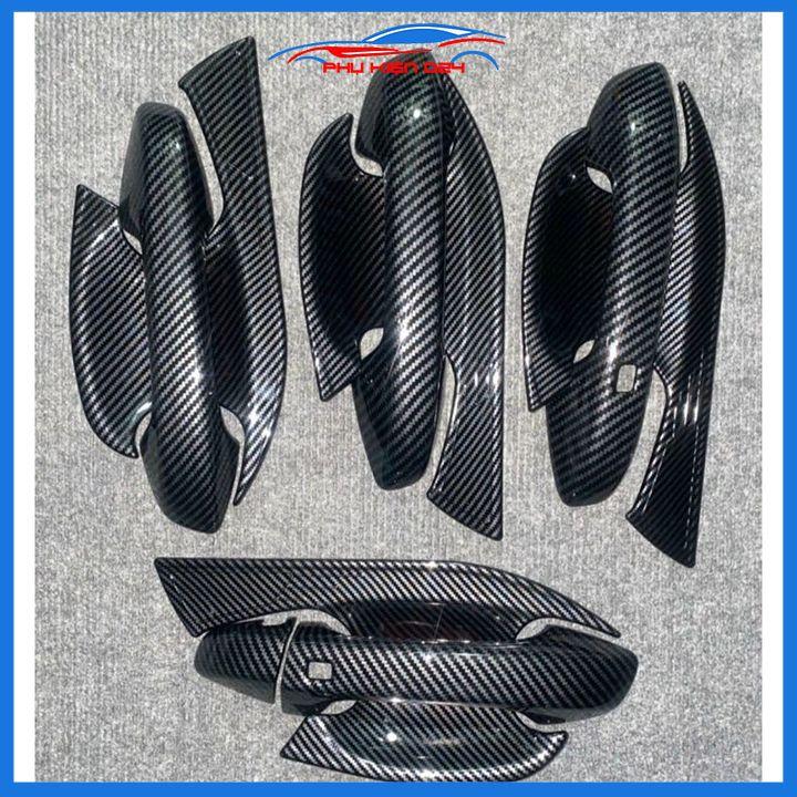 Ốp tay hõm Seltos 2020-2021-2022 vân carbon/mạ crom chống trầy bảo vệ cửa xe ô tô
