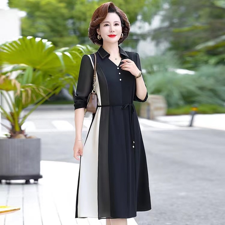 Đầm Voan Thanh Lịch Cho Mẹ VH98 - Hàng Quảng Châu Cao Cấp