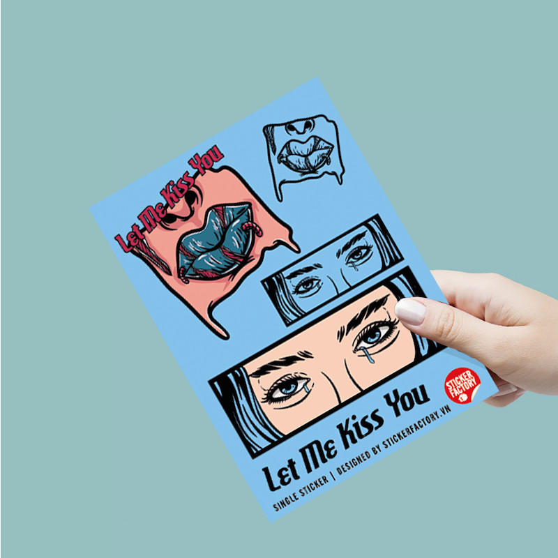 Let me kiss you - Single Sticker hình dán lẻ