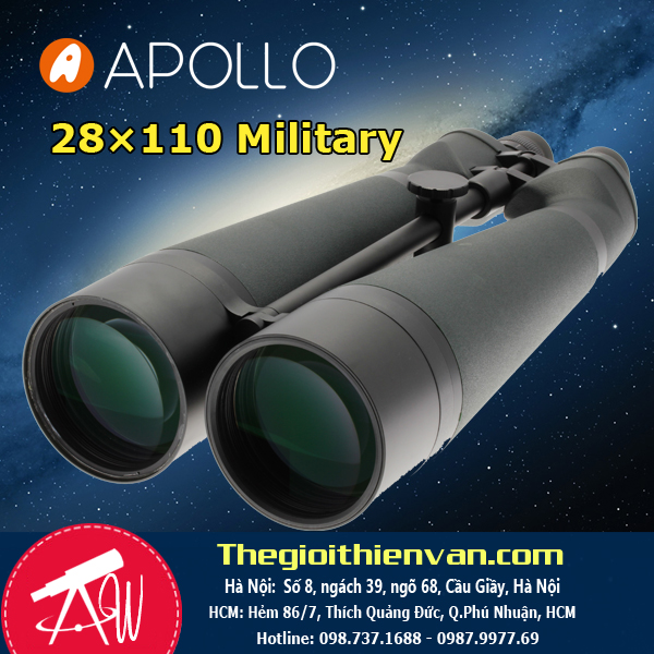 Ống nhòm siêu lớn APOLLO 28×110 Military FMC 2.3º