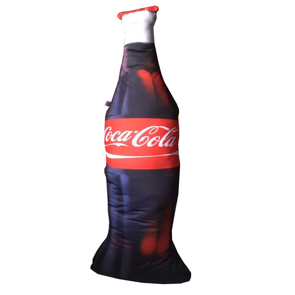 Gối Ôm Quà Tặng Hình Chai Nước Ngọt Coca Giống Thật In 3D Cho Bé Dài 60cm