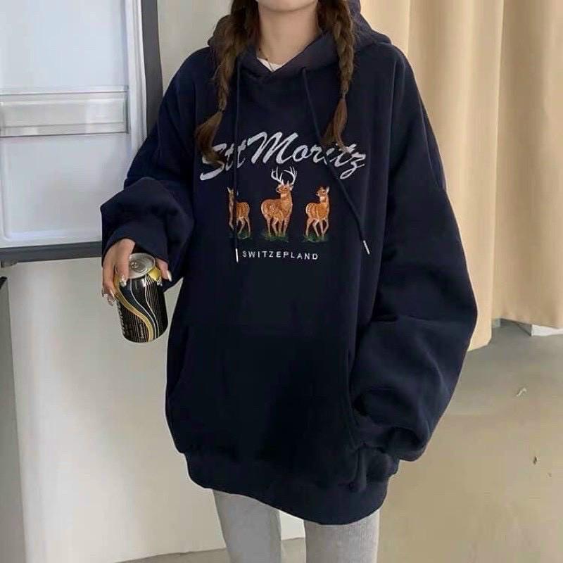 ÁO KHOÁC HOODIE UNISEX FORM RỘNG CỰC CÁ TÍNH SÀNH ĐIỆU