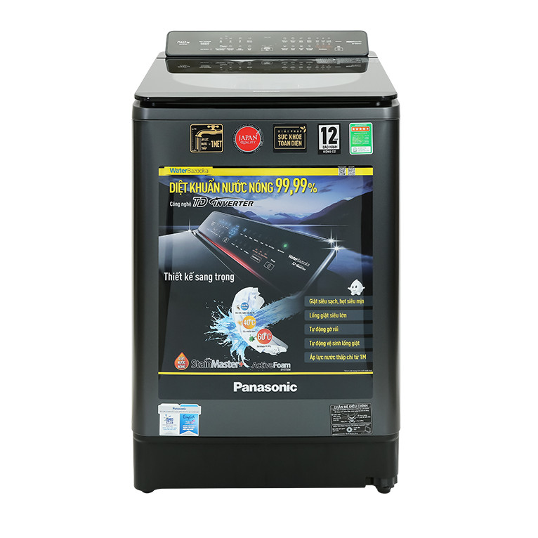 Máy giặt Panasonic Inverter 14 Kg NA-FD14V1BRV Mới 2021 - HÀNG CHÍNH HÃNG - CHỈ GIAO HCM