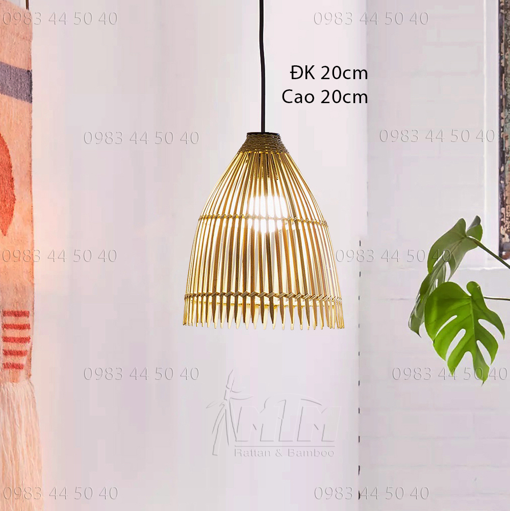 Đèn tre MTDT60 - Đèn mây tre, Đèn trang trí, Đèn treo thả