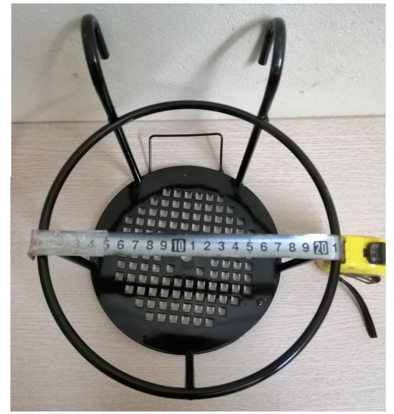 Combo 3 GIỎ SẮT Treo Chậu Hoa Ban Công Hình Tròn - Màu Đen + 3 Chậu Hoa Tròn QP28 -Z111, Kích Thước Fi 326x190mm - Nhiều Màu