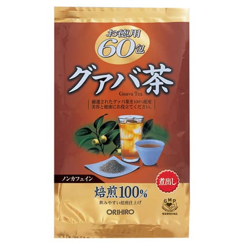 Trà ổi Guava Hiệu Orihiro 120g - Tặng túi zip 3 kẹo mật ong Senjaku