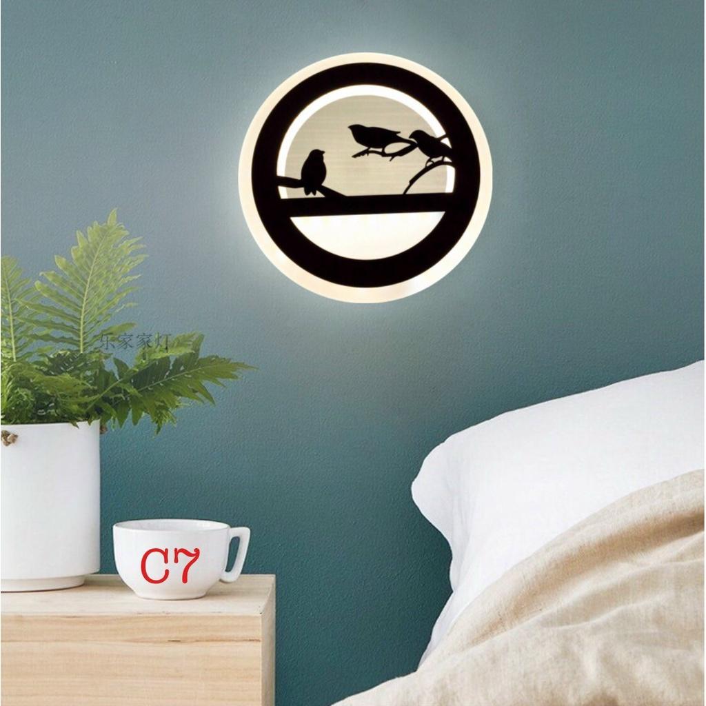 ĐÈN TƯỜNG LED TRANG TRÍ HIỆN ĐẠI - ĐẸP - 3 màu ánh sáng