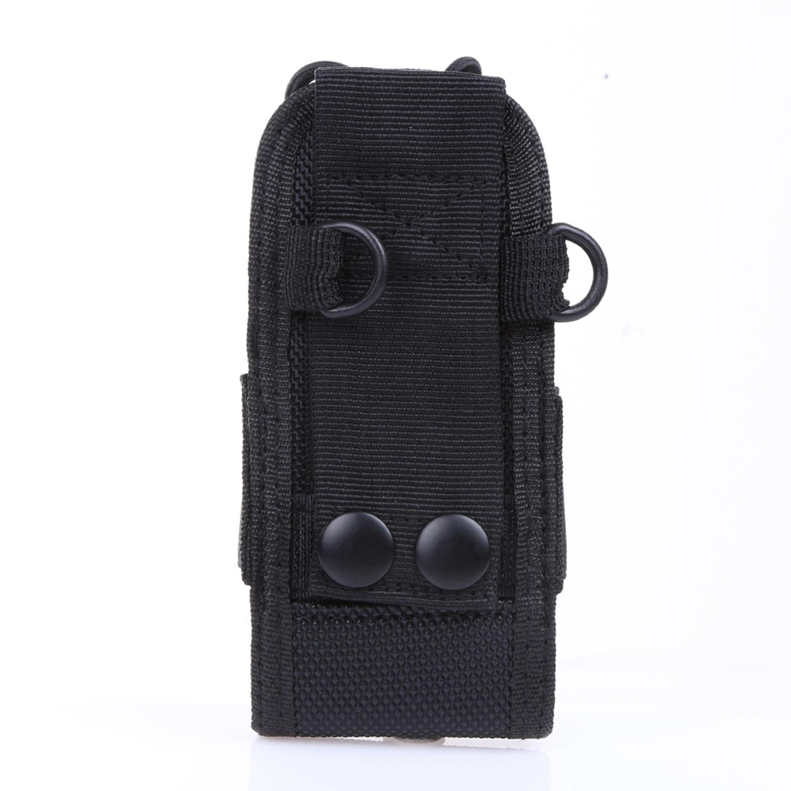 Radio Holder Case Holster Pouch Bag for BaoFeng UV5R Radio Talkie Black