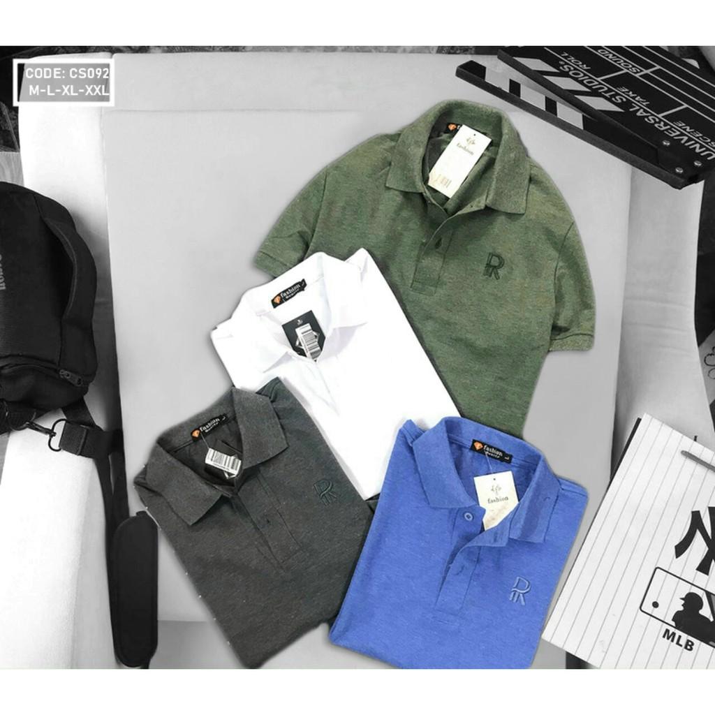 Áo Polo nam phối sọc vải cá sấu Cotton xuất xịn chuẩn form sang trọng-lịch lãm- ️ Áo polo nam cao cấp