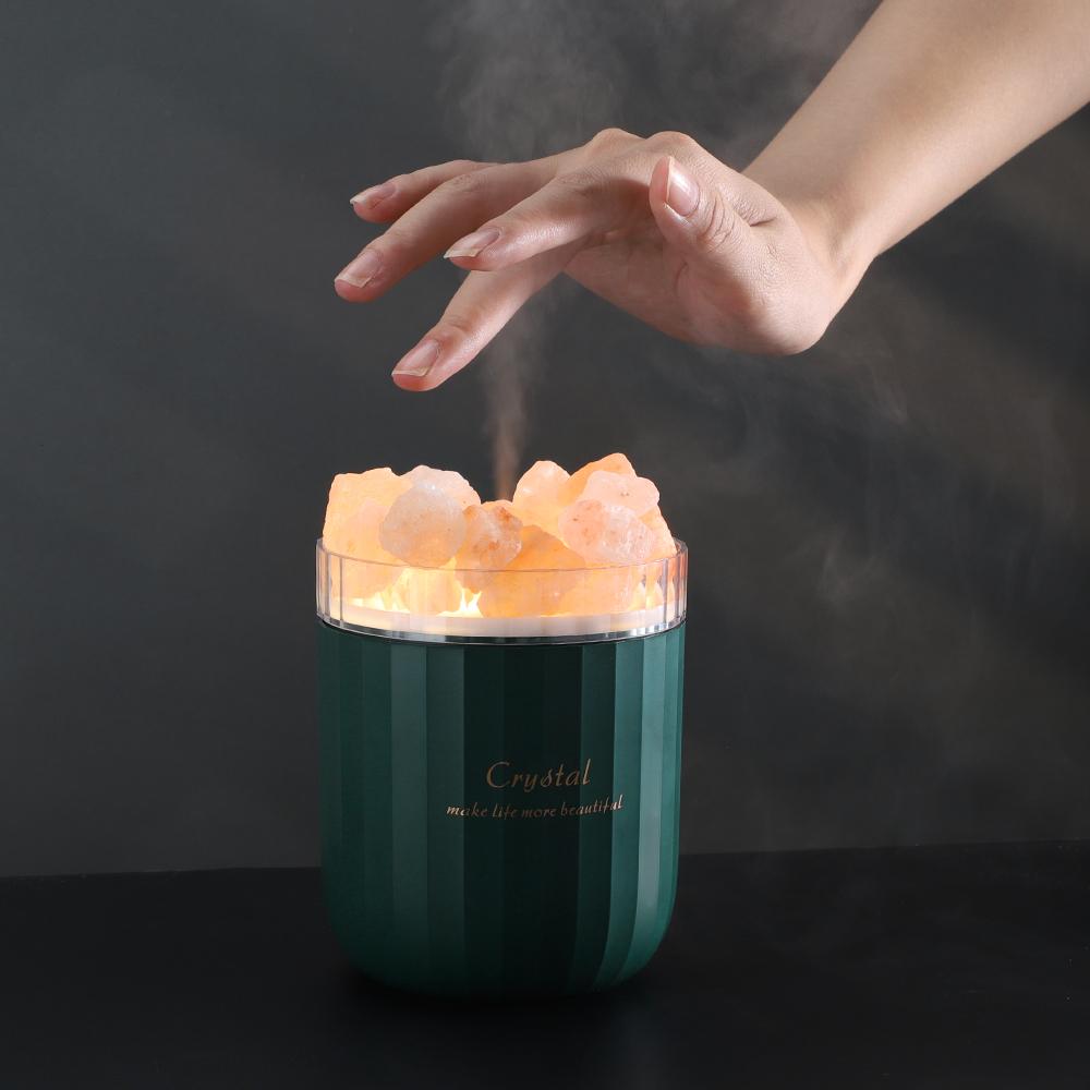 Máy Tạo Độ Ẩm Không Khí Điện Máy Khuếch Tán Đá Muối LED Tinh Dầu Khuếch Tán Không Dây Mát Phun Sương Tạo Máy Khuếch Tán Tinh Dầu Phun Sương Tạo Độ Ẩm