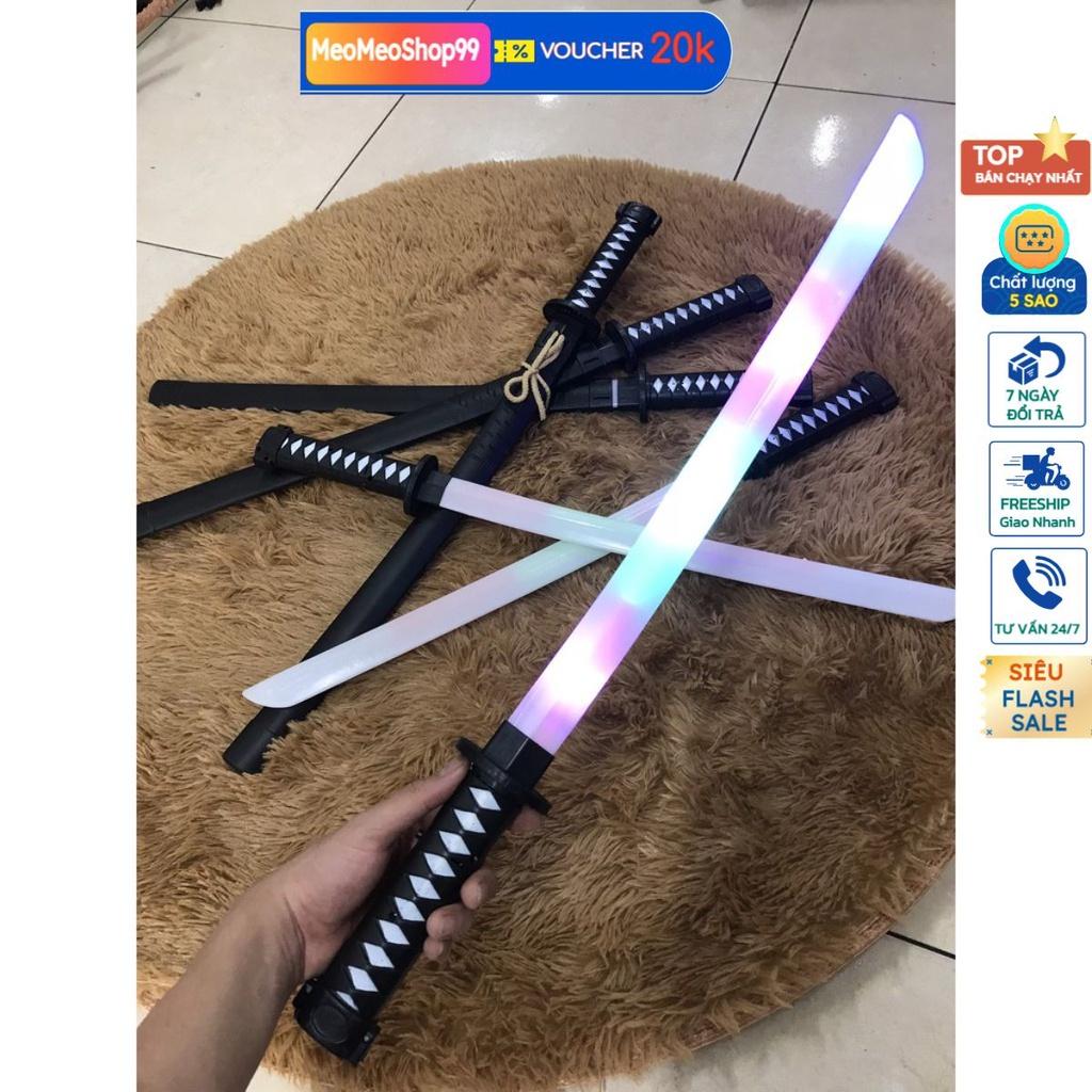 Kiếm phát sáng katana LANLAN KIDS đồ chơi kiếm ánh sáng nhựa có đèn và âm thanh