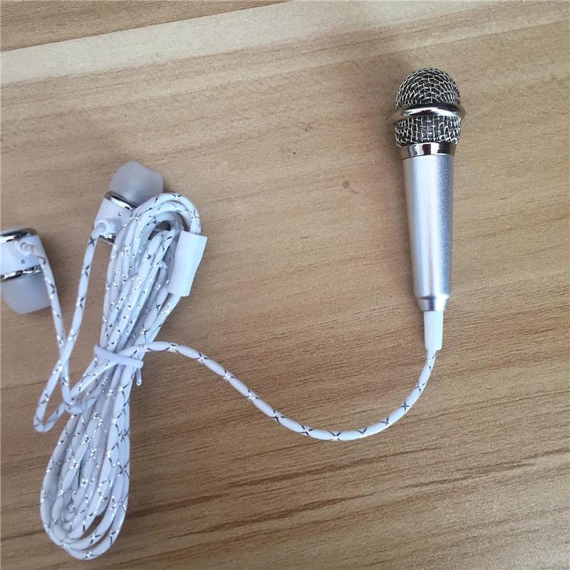 Micro cầm tay Karaoke cho điện thoại di động PC có tai nghe