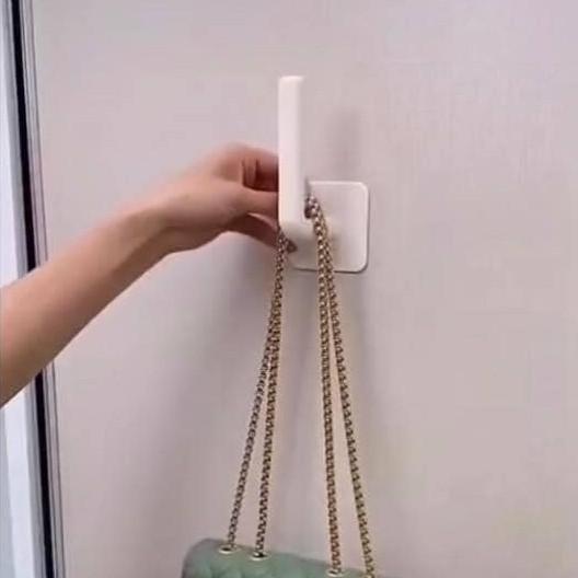 MÓC TREO ĐỒ, TAY NẮM GIẢ DÁN TƯỜNG HÌNH CHŨ L SIÊU TIỆN DỤNG