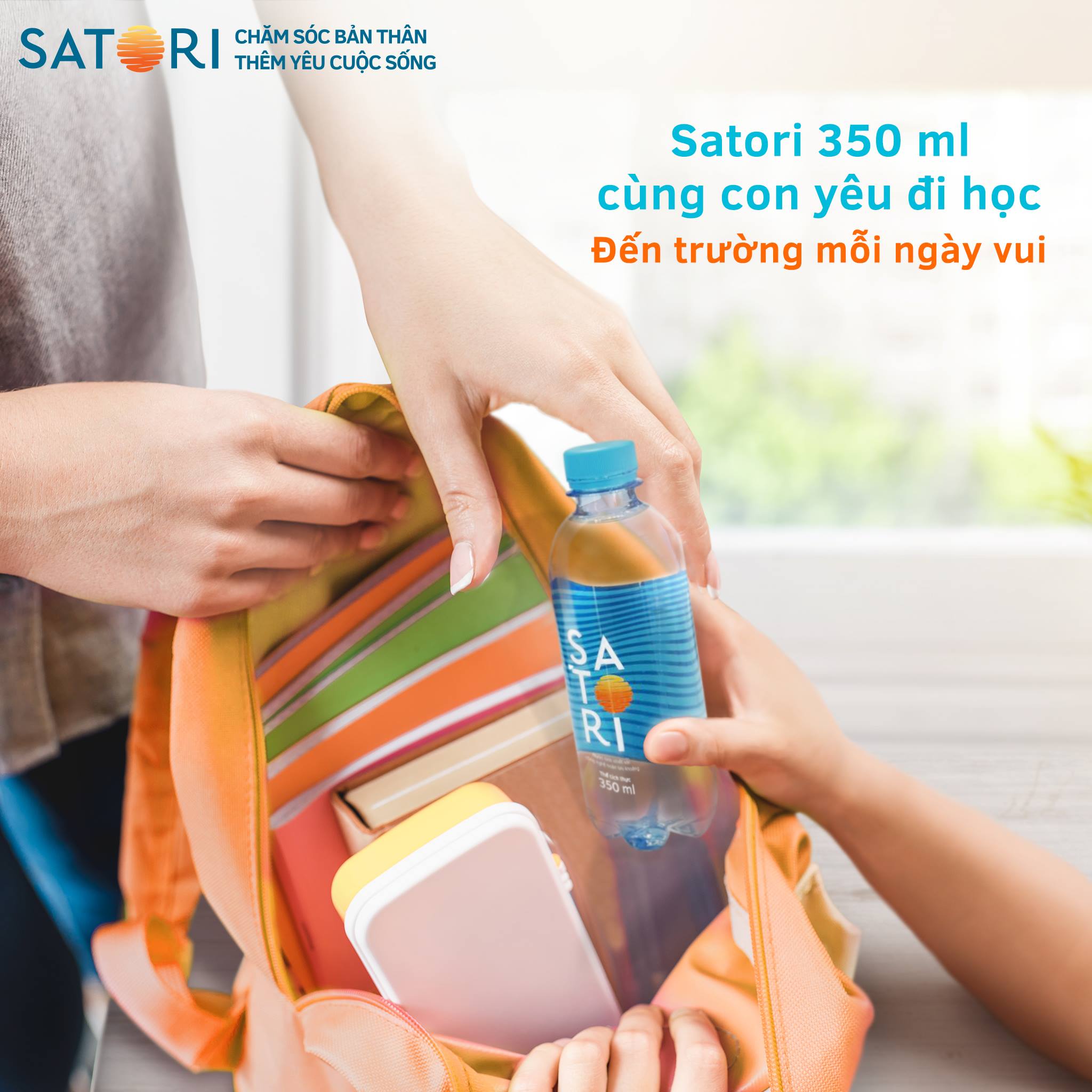 Lốc 6 chai nước suối (500ml/chai) SATORI - Công Nghệ Hoàn Lưu Khoáng