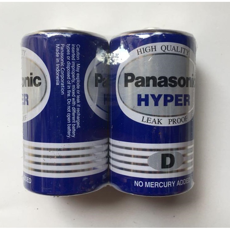 Hộp 24 viên pin than đại Panasonic 1.5V R20UT/2S-V (Xanh) - Hàng Chính Hãng