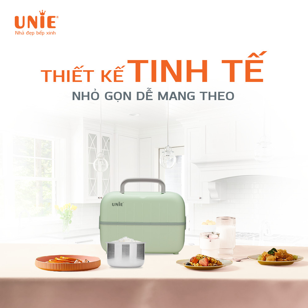 Hộp Cơm Điện Và Nấu Chín BEAR SB-HC12L Inox 304 An Toàn Dung Tích 1.2 Lít - Hàng Chính Hãng