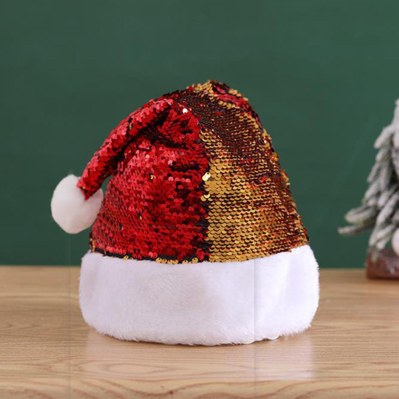 Sequin Christmas Hat Christmas Costume Headwear for Holiday Festive Supplies